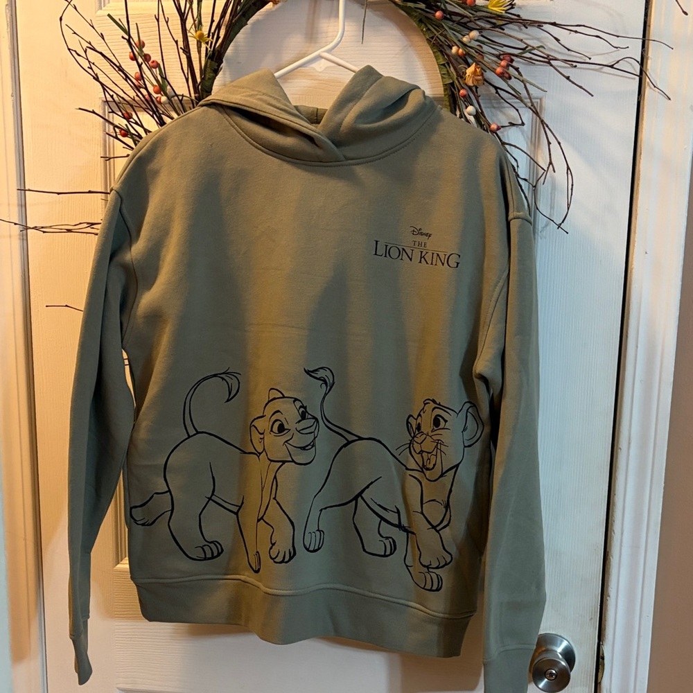 Disney The Lion King Hoodie with Simba & Nala green